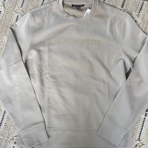 Michael Kors Cream Crewneck Men's Sweater